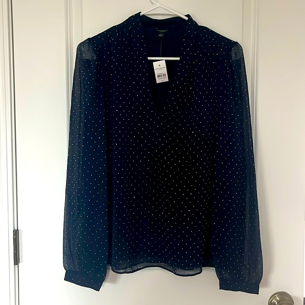 Ann Taylor Factory studded blouse